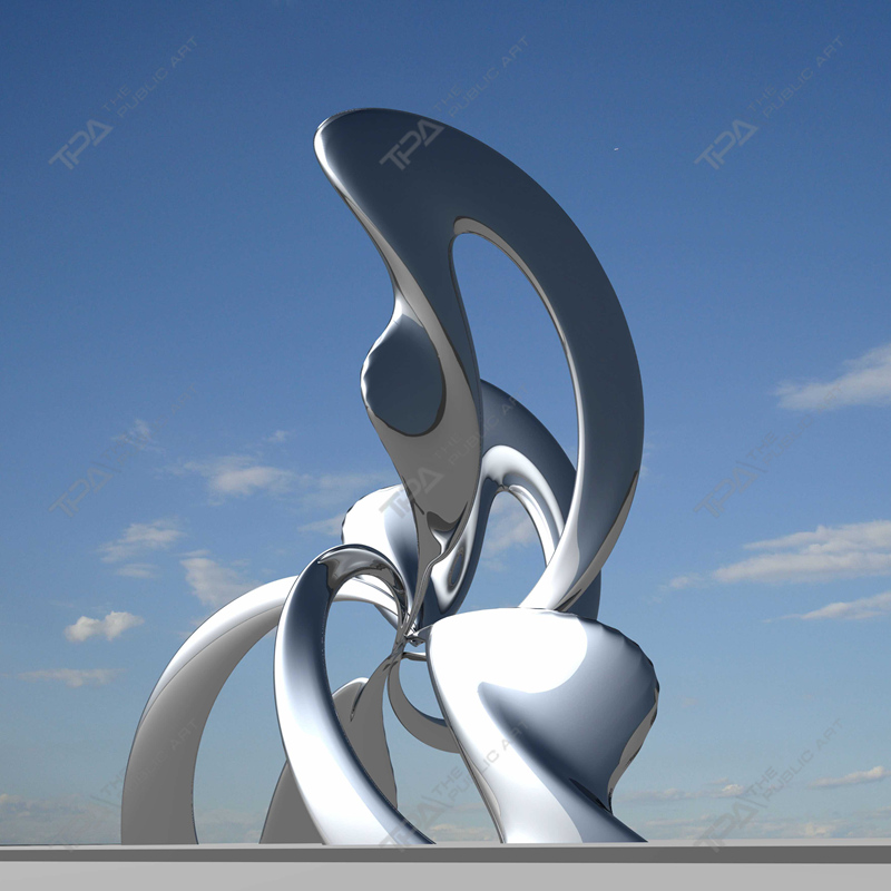 Stainless Steel Sculpture Flowers Like Dream