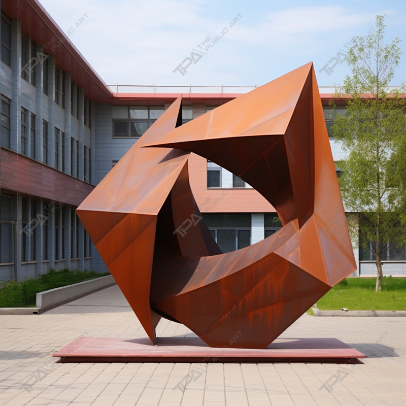 Corten Steel Sculpture for Urban Decoration