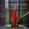Painted Stainless Steel Urban Sculpture